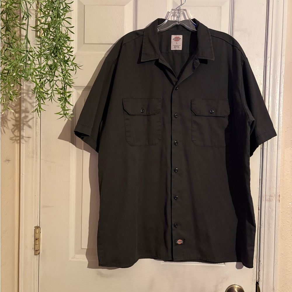 Dickies Men's Dark Green Short Sleeve Shirt